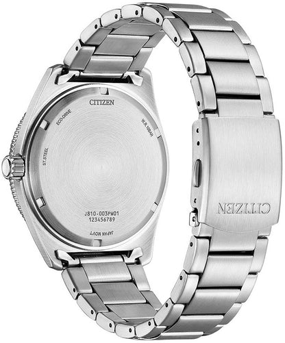 Citizen armbandklocka baksida med armband i metall