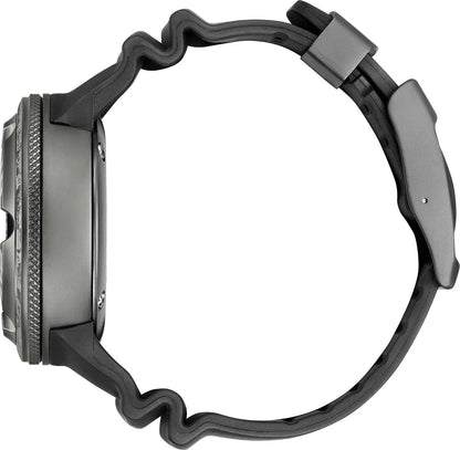 Citizen Promaster herrklocka: sidovy med svart gummiband och boett i metall
