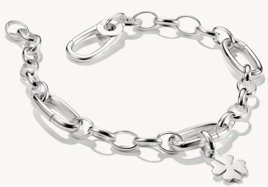 Thomas Sabo berlockarmband med silverfärgade metallänkar och hänge