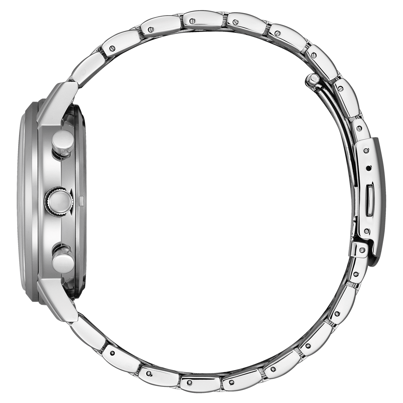 Citizen herrklocka sidovy med armband i rostfritt stål och krona