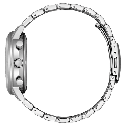 Citizen herrklocka sidovy med armband i rostfritt stål och krona