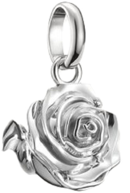 Silver charm med rosenknopp och ögla, Thomas Sabo