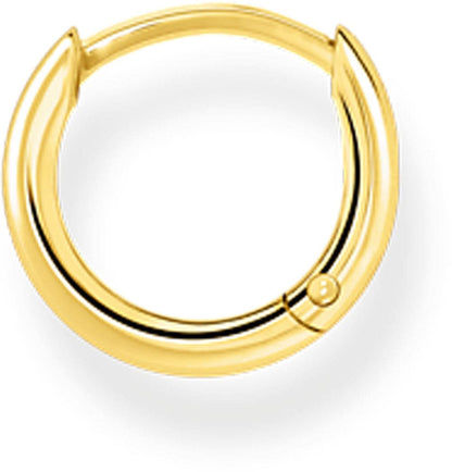 Creol med kulstängning, guldfärgad, närbild av ringen