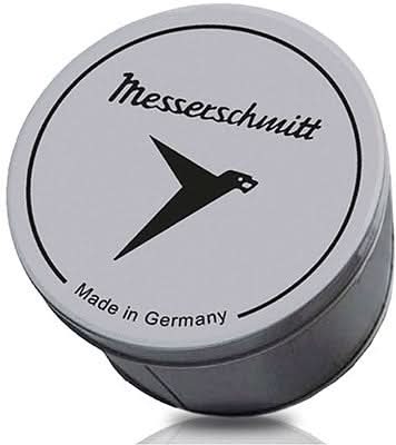 Urbaksida med Messerschmitt-logotyp och "Made in Germany"