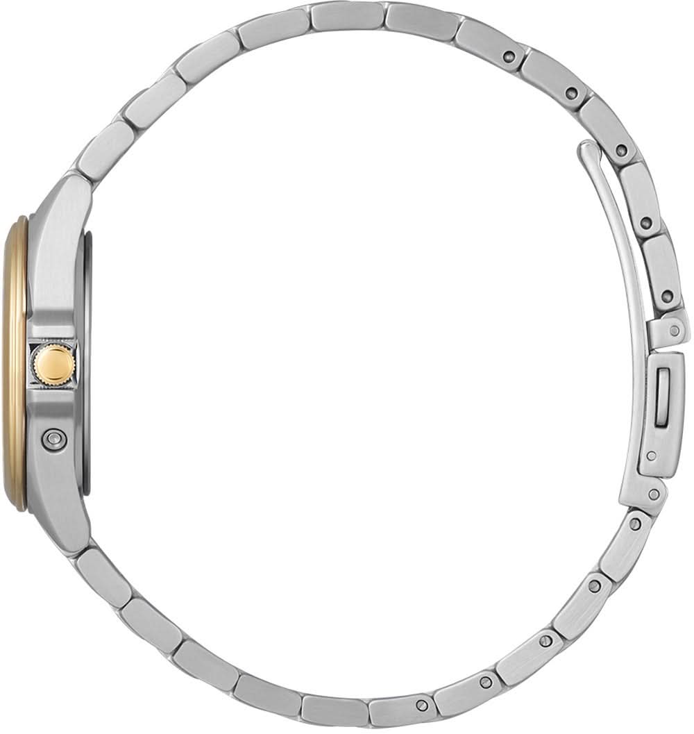 "Citizen damklocka armband med silverlänk och guldkrona"
