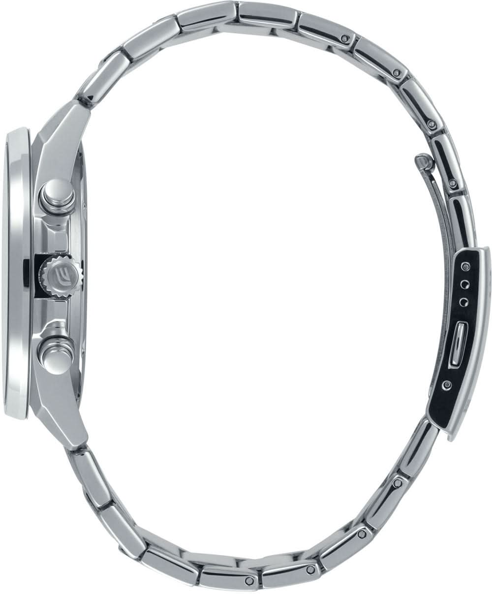 Kronograf för herrar med armband i rostfritt stål och synlig krona