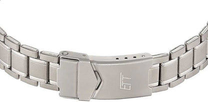 Damklocka i titan med armband, spänne och Eco Tech Time-logotyp