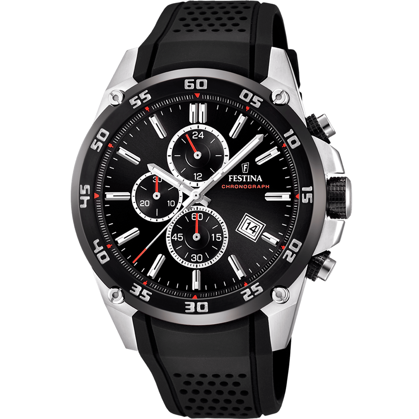 Festina The Originals F20330/5 Herrenuhr Schwarz • Chronograph • Mineralglas