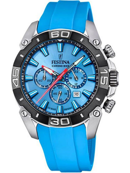 Festina Chrono Bike F20544/6 Herrenuhr Blau • Chronograph • 10 ATM Wasserdicht