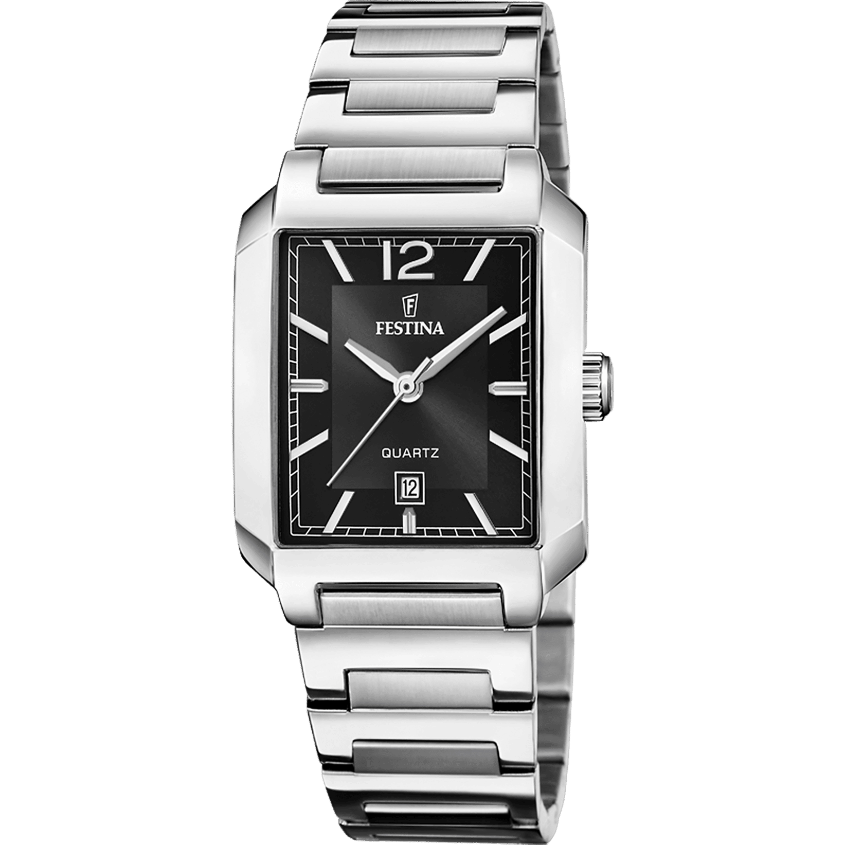 Festina On the Square F20679/4 Damenuhr Schwarz • Quarzwerk • 5 ATM