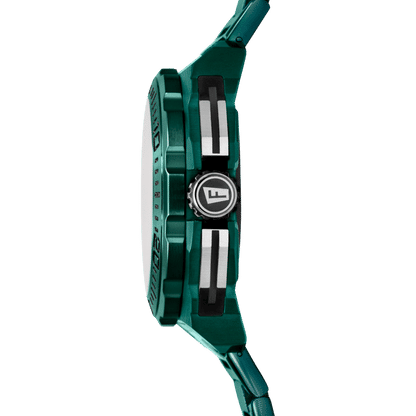 Festina Chrono Bike herrklocka i sidovy med grön urtavla och kronografboett