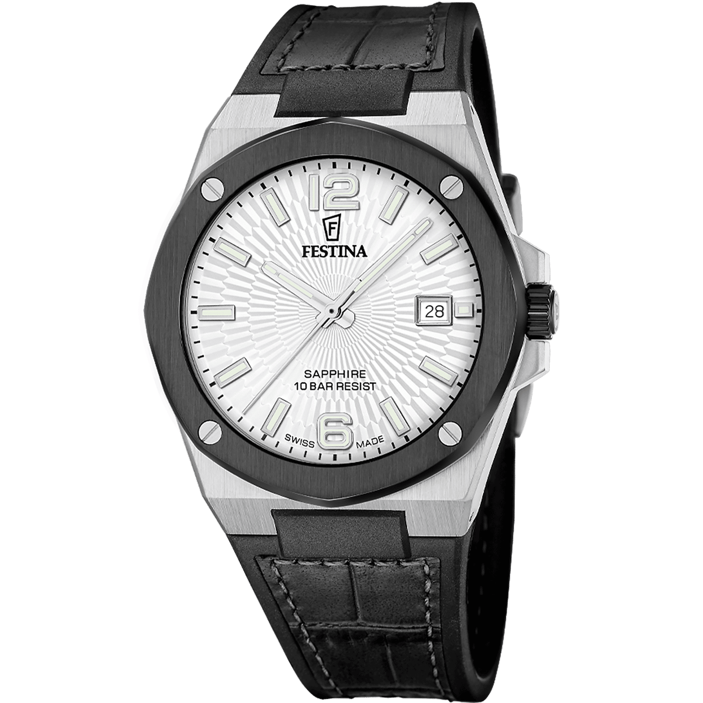 Festina Vallée F22001/1 Herren Armbanduhr Silber • Saphirglas • Schweizer Quarzwerk