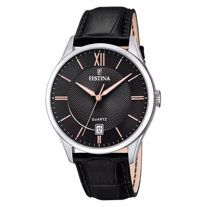 Festina Classics F20426/6 Herrklocka Svart • Mineralglas • Japanskt Kvarturverk