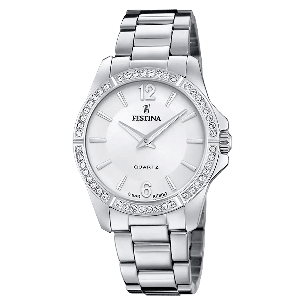 Festina Mademoiselle F20593/1 Dam • Rostfritt stålboett • Mineralglas