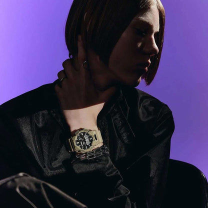 Casio G-Shock herrklocka med mörkt plastarmband och digital urtavla