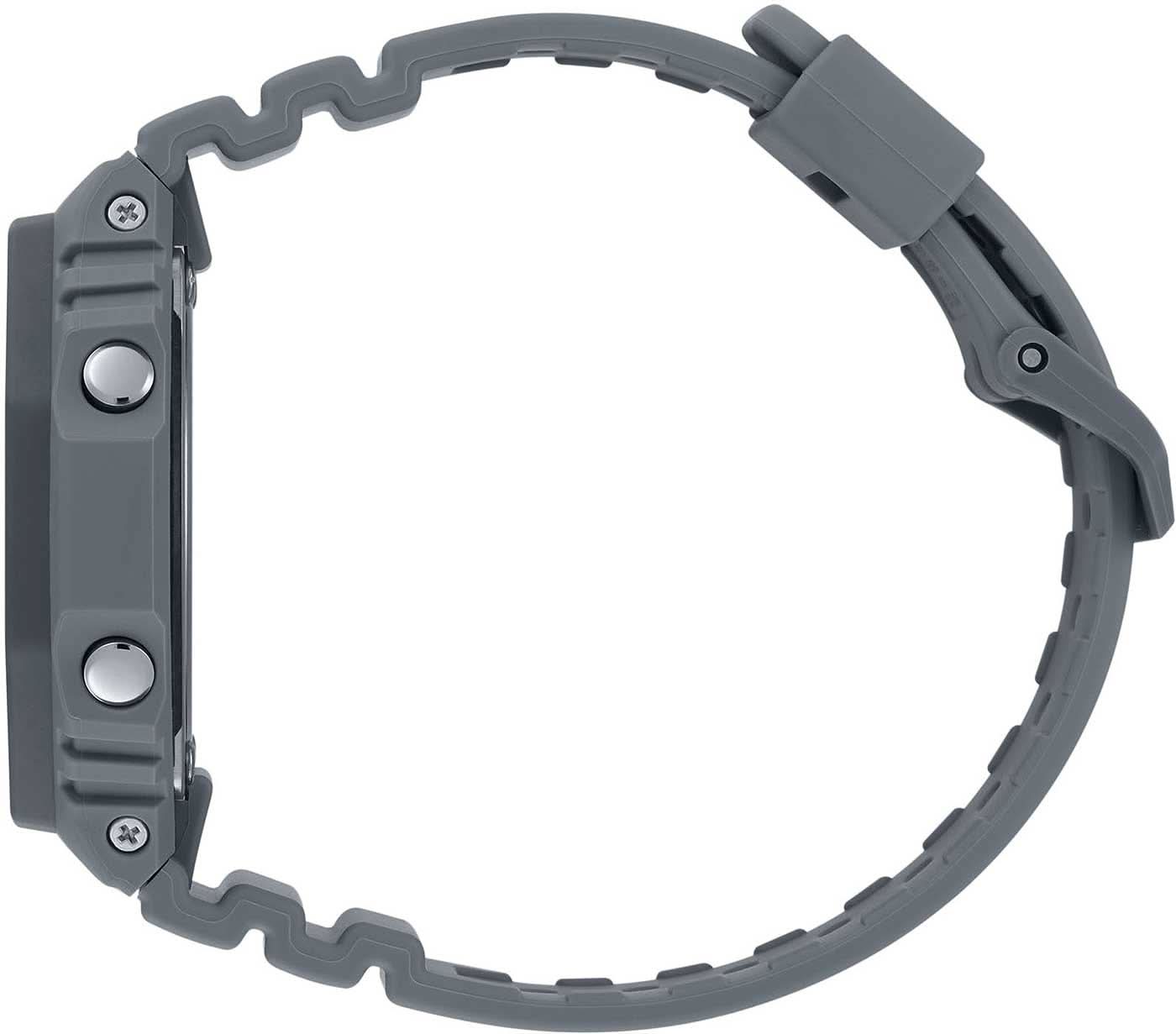 Casio G-Shock herrklocka, grått plastarmband med spänne och tryckknappar