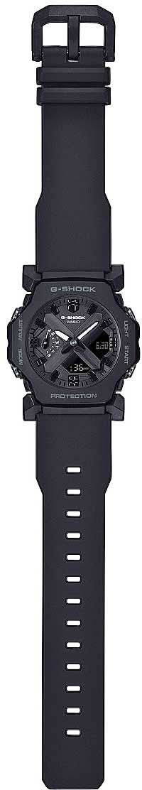 Casio G-Shock herrklocka med svart gummiarmband och säkert spänne