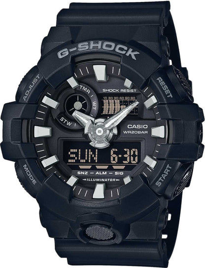 Casio G-SHOCK herrklocka: svart boett, armband och digital display