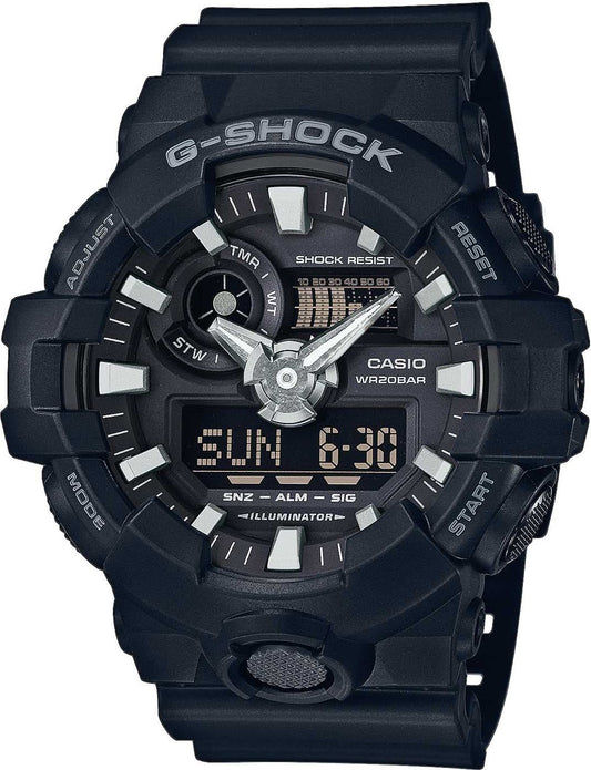 Casio G-SHOCK herrklocka: svart boett, armband och digital display