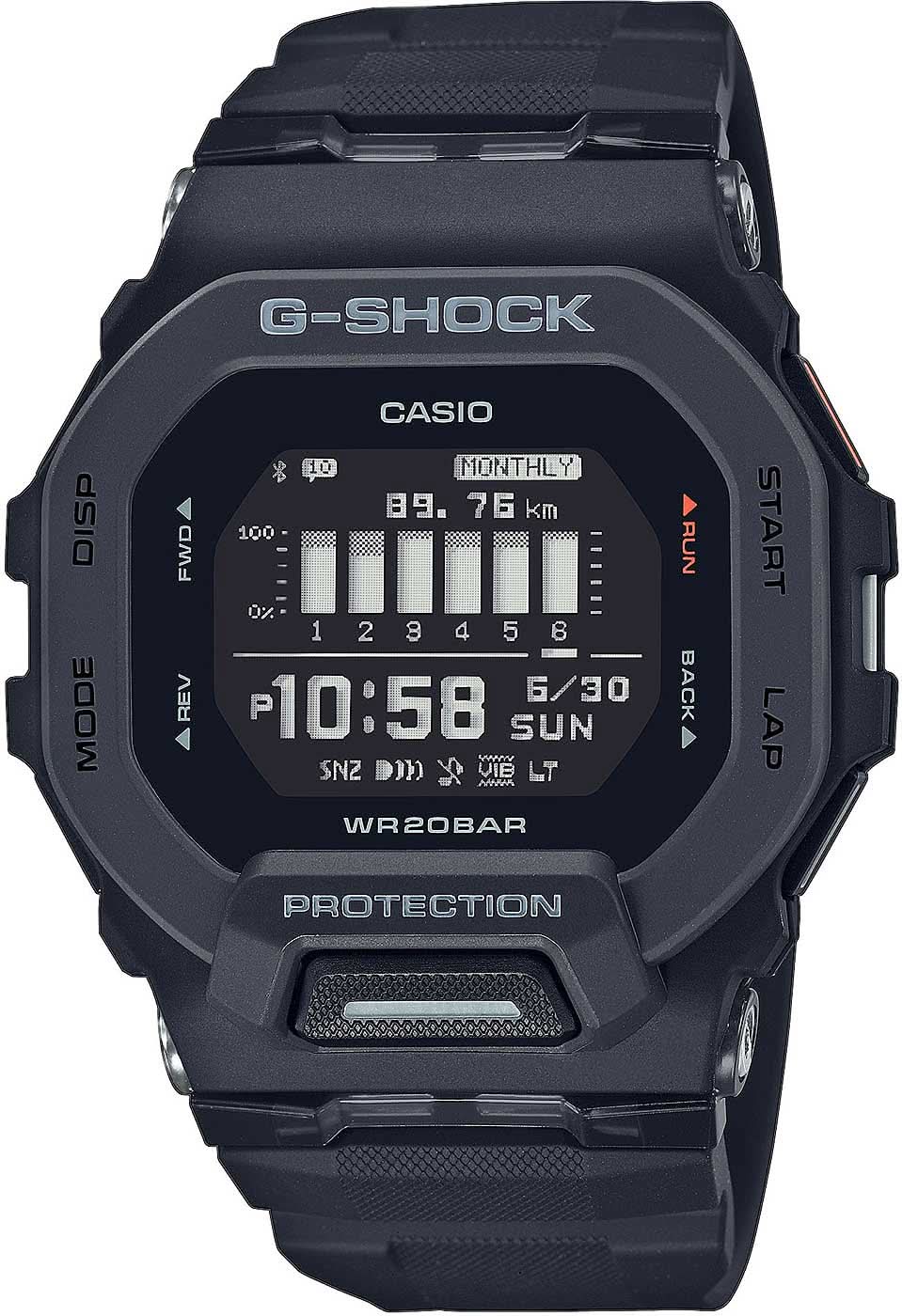 Casio G-Shock herrklocka med svart display och plastarmband