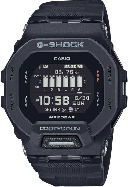 Casio G-Shock herrklocka med svart display och plastarmband
