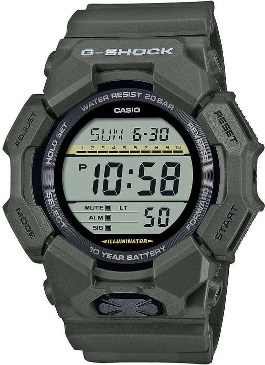 Casio G-Shock digital herrklocka, grönsvart plastarmband