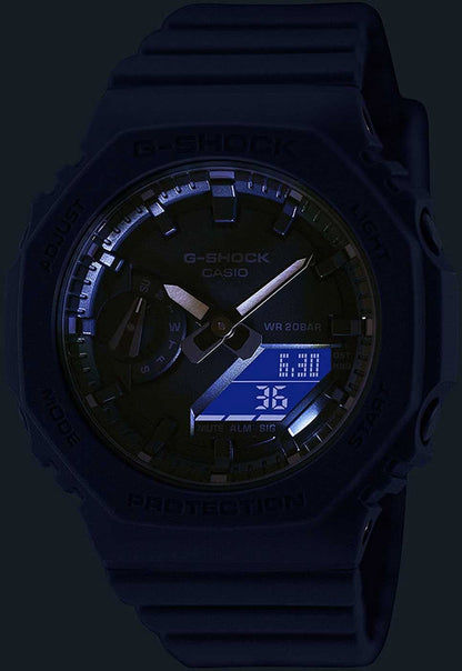Casio G-Shock Damklocka, mörkblått hölje, belyst display, index