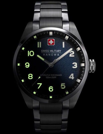 Swiss Military Hanowa Greyhound SMWGG0001504 Herren • Sportliche 42mm Edelstahluhr • 10 ATM Wasserdicht, Bild 2