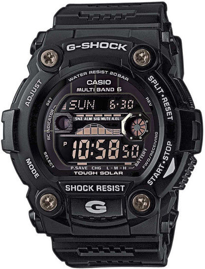 Herrarnas G-Shock-klocka med svart plastarmband och digital display