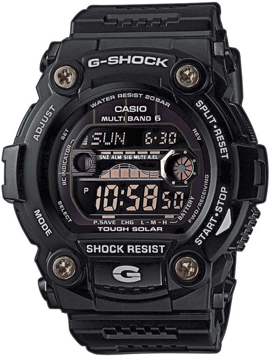 Herrarnas G-Shock-klocka med svart plastarmband och digital display