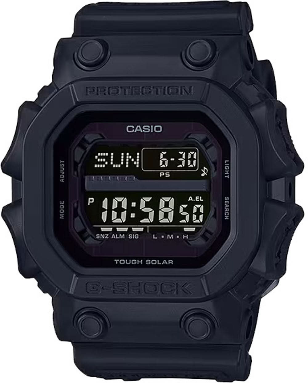 Casio G-Shock sportklocka för herrar med digital display och Tough Solar, mörk