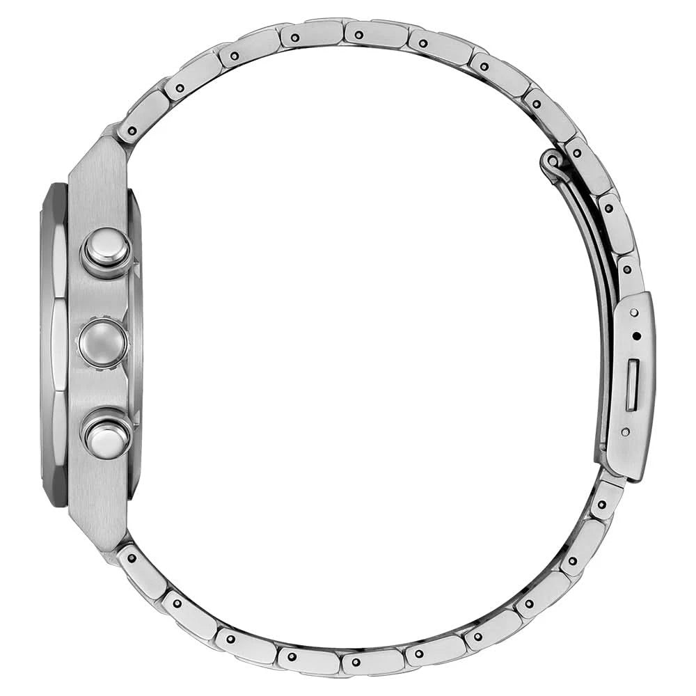 Citizen herrklocka: bakvy med metallarmband och skruvade länkar