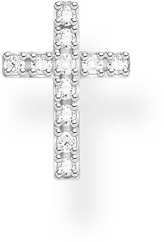 Korsörhängen i 925 sterling silver med zirkoniastenar