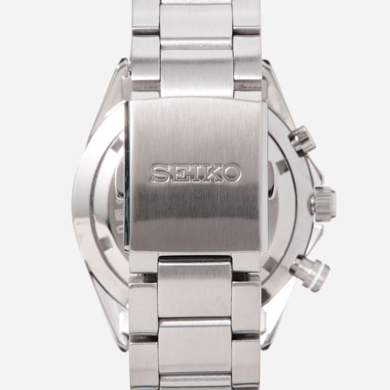 Herrarnas kronografklocka, boett i rostfritt stål med SEIKO-prägling
