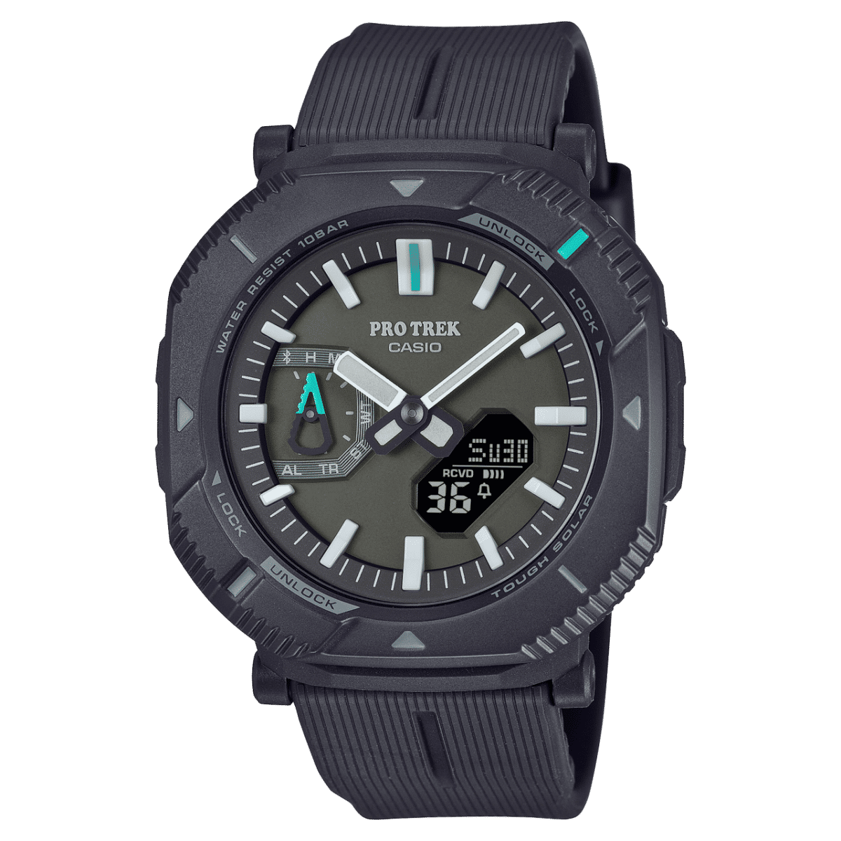 Casio Pro Trek PRJ-B001-1ER Herrenuhr • Tough Solar & Bluetooth • Drehbare Schutzlünette