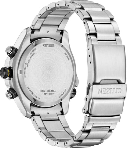 Citizen Promaster herrklocka, baksida med metallarmband och skruvar