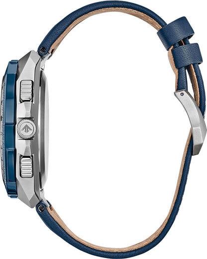 Citizen Promaster Skyhawk herrklocka, sidovy med blått läderband och boett i rostfritt stål