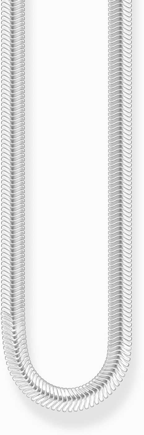 Silverfärgat ormhalsband med länkar, figurnära