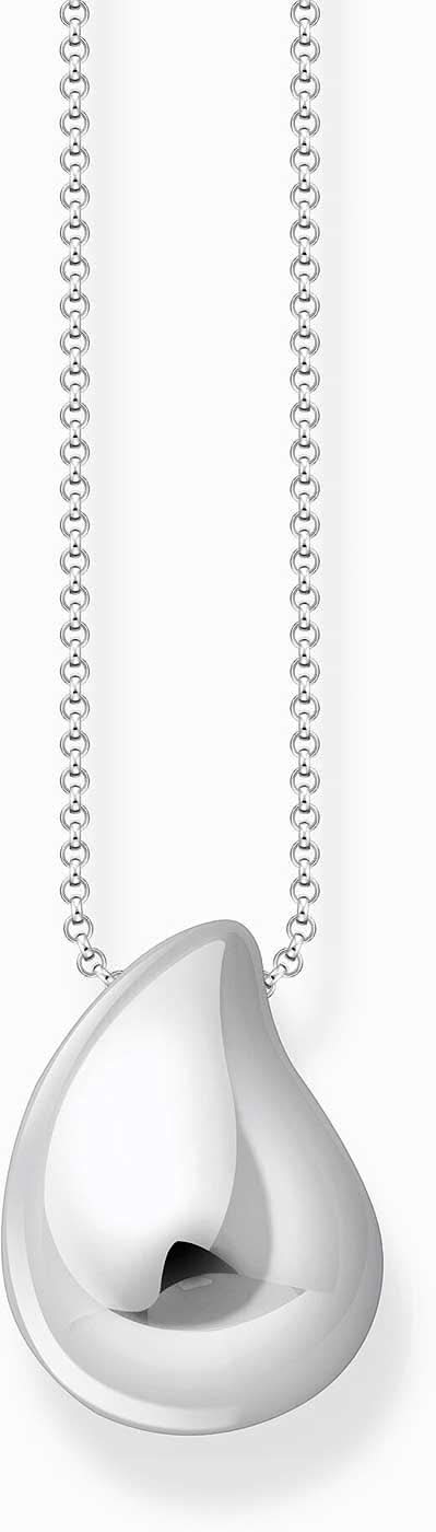 Thomas Sabo halsband: silverfärgad dropphänge med kedja, öppen design