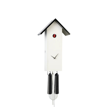 Rombach & Haas Classic SL35-1 Väggklocka Vit • Mekaniskt 8-Dagarsverk • Original Schwarzwald-Gökur