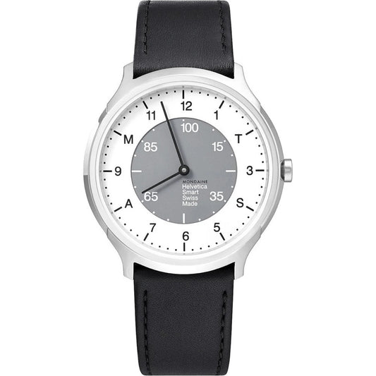 Mondaine Helvetica Smart MH1.R2S10.LB Herrenuhr Grau • Schweizer Smartwatch • Bluetooth Aktivitätstracker