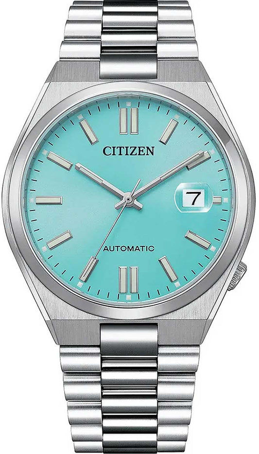 Citizen Tsuyosa Herrklocka: turkos urtavla, armband i rostfritt stål