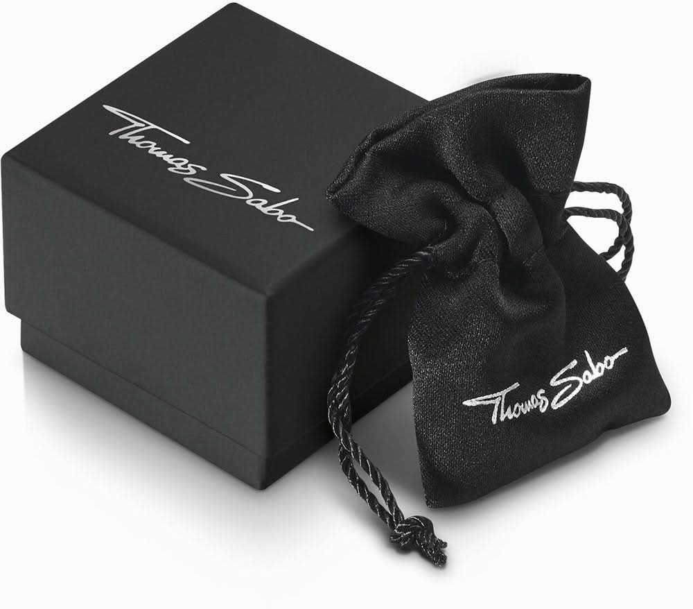 Thomas Sabo halsbandberlock i svart presentförpackning med dammpåse