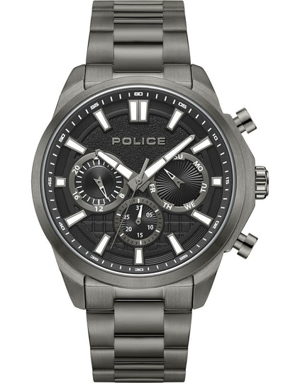 Police Rangy PEWJK0021003 Herrenuhr Schwarz • Multifunktions-Quarzwerk • Gehärtetes Mineralglas