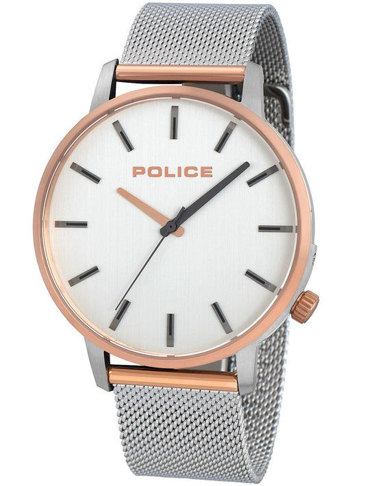 Police Marmol PL15923JSTR.04MM Herrenuhr Silber • Quarzwerk • Mineralglas