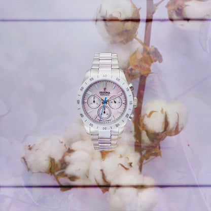 Festina Ceramic F20693/4 Damenuhr • Edle Keramik-Lünette • Edelstahl