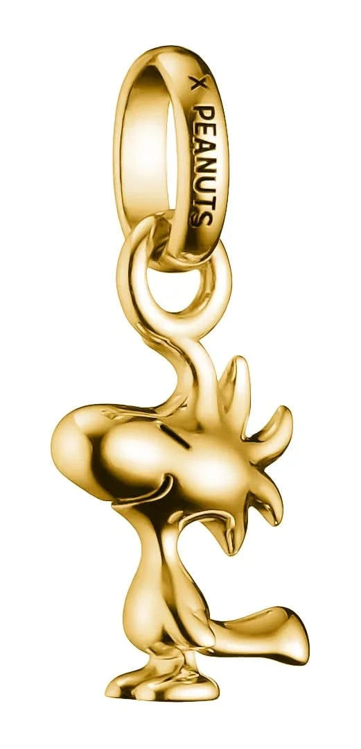 Thomas Sabo berlock, 18k guldpläterad, Snoopy-motiv med texten "PEANUTS"