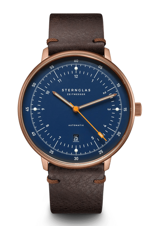 Sternglas Hamburg Automatik Bronze 42mm Herrenuhr • Saphirglas • Miyota Automatikwerk