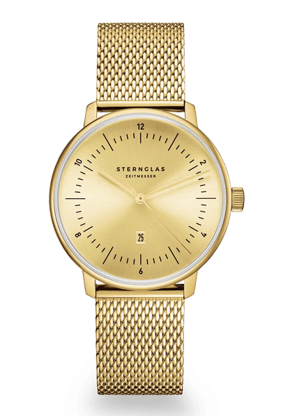 Sternglas Naos XS Edition Elyra Damen Armbanduhr Gold • Minimalistische Ästhetik • Sonderedition