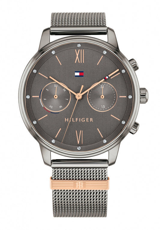 Tommy Hilfiger Blake Casual Damenuhr Anthrazit • Quarzwerk • Lässiger Casual-Stil